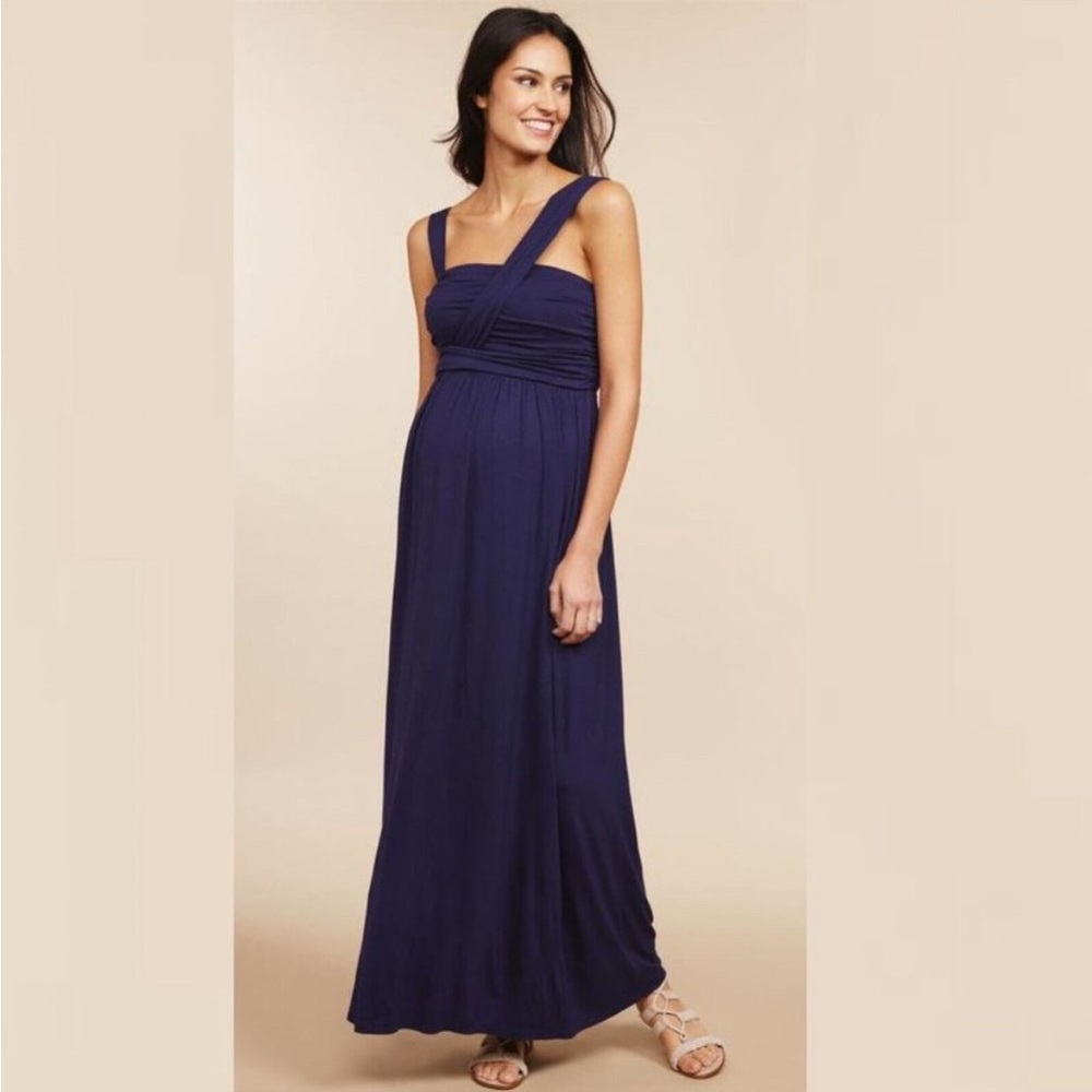 Motherhood Maternity Navy blue 1 strap dress **Worn once* size small